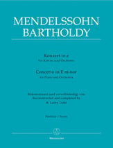 Concerto in E Minor Orchestra Scores/Parts sheet music cover